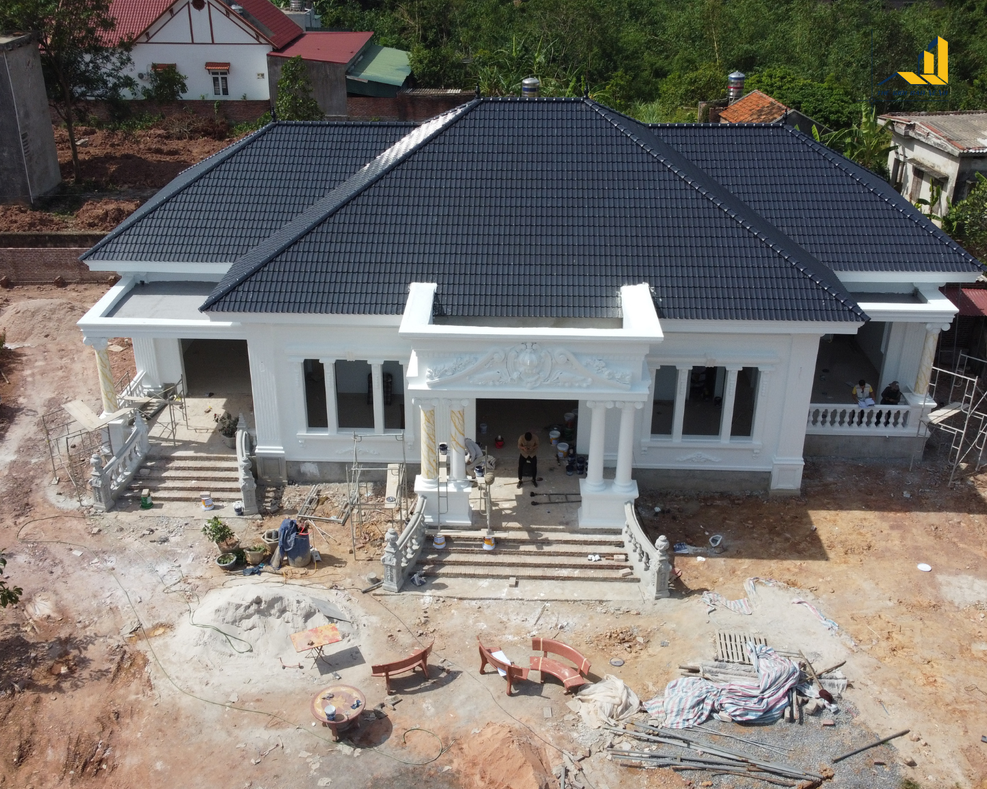 Biệt Thự Tân Cổ Mái Nhật 23 × 11 m – Vẻ Đẹp Sang Trọng, Bền Vững Theo Thời Gian | TGBV.1203