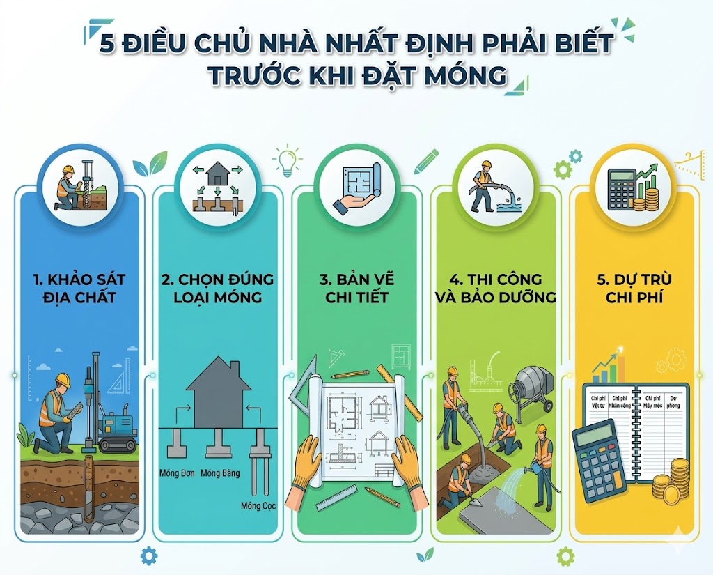 5 Điều Gia Chủ Cần Biết Trước Khi Đặt Móng Để Không Hối Hận