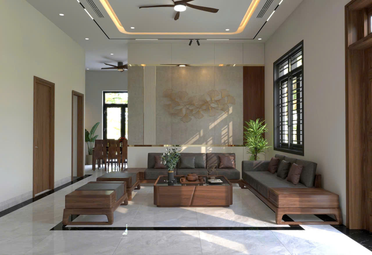 Nội Thất Phòng Khách Nhà Anh Sơn - Tân Sơn- Phú Thọ