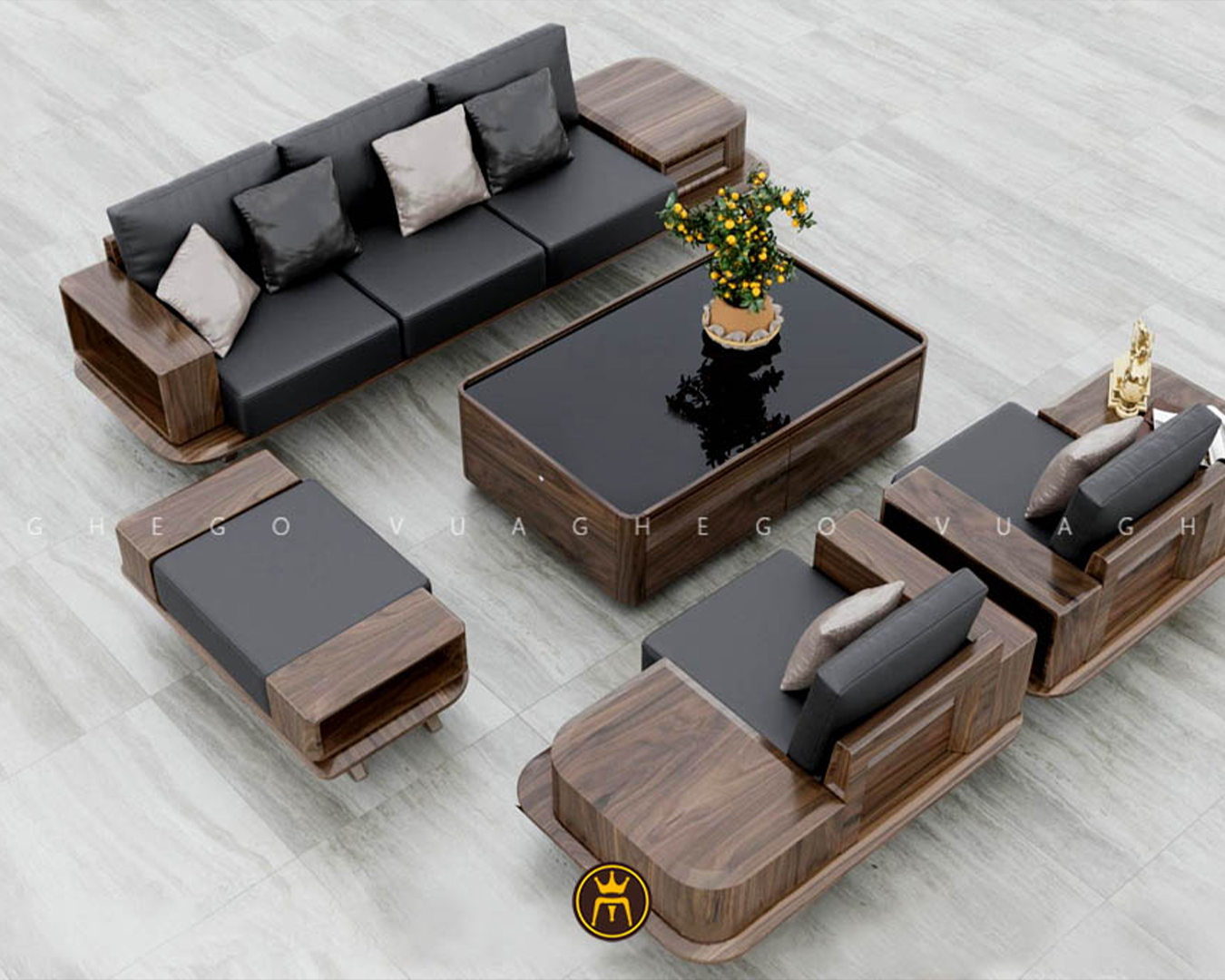 Banner Sofa Gỗ Tự Nhiên – Sang Trọng Và Bền Vững Theo Thời Gian